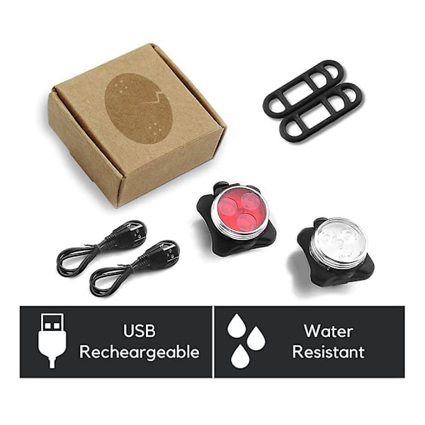 Led Skateboard Lights Underglow - Longboard Lights USB Genopladelig for- og bagside. Ideelt tilbehør til elektriske skateboardlygter (sort)