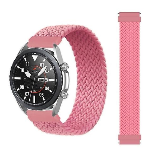 Til Garmin Vivoactive 3 justerbar nylonflettet elasticitetsurrem Pink