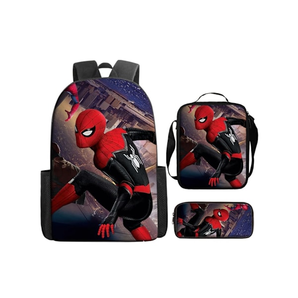 Spider-Man Rygsæk Tredelt Sæt4