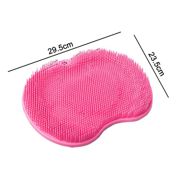 Fotskrubber Massasjer, Akupressurmatte Med Sklisikre Sugekopper Pink