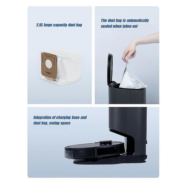 6 stk. Støvpose til Ecovacs Deebot Ozmo T8 / T9 / T9max Robot 8 PCS