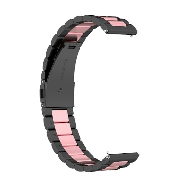 Rustfritt stålrem for Huawei Watch GT 3/ Watch GT 2 42mm Black Pink