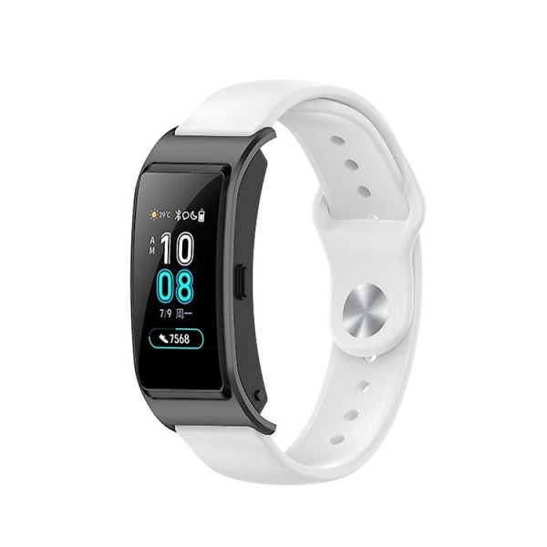 För Garmin Vivomove 3s / 4s 18 mm omvänt spänne silikon watch White