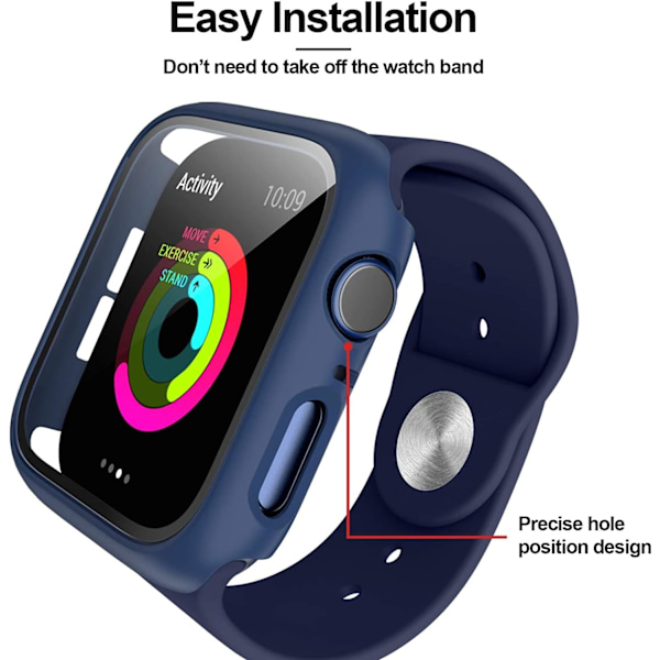 6-pack skal för Apple Watch Series 3/2/1 42mm skärmskydd A