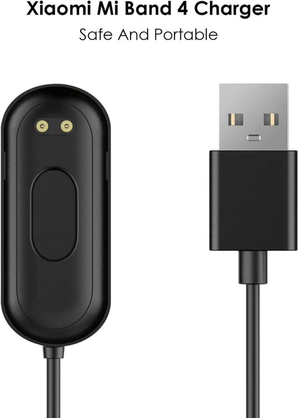 Oplader til Xiaomi Mi Band 4, (2 enheder)