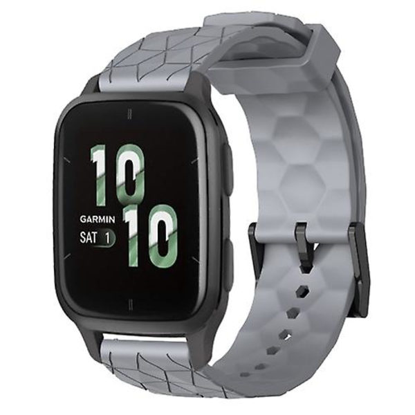 Garmin Forerunner Sq2 20 mm jalkapallokuvioidulle yksiväriselle watch Grey
