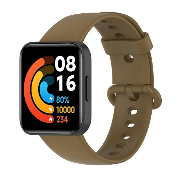 Silikone Rem Til Xiaomi Redmi Watch 2 Light Coffee