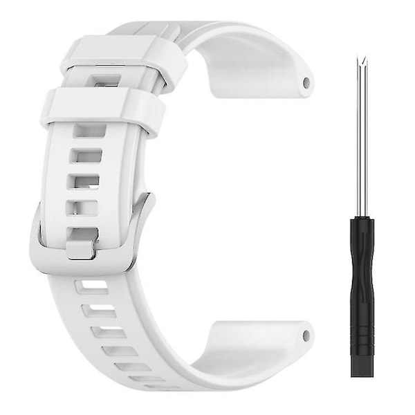 Til Garmin Descent G1 / Forerunner 745/945/935 / Approach S62 Solid Color Silicone Watch VDCC White