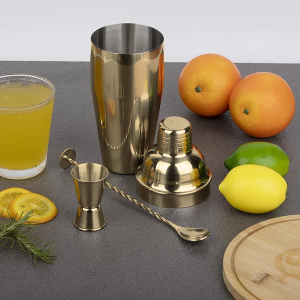 750 ml Profesjonell Cocktail Shaker i Rustfritt Stål Boston Gullfarget