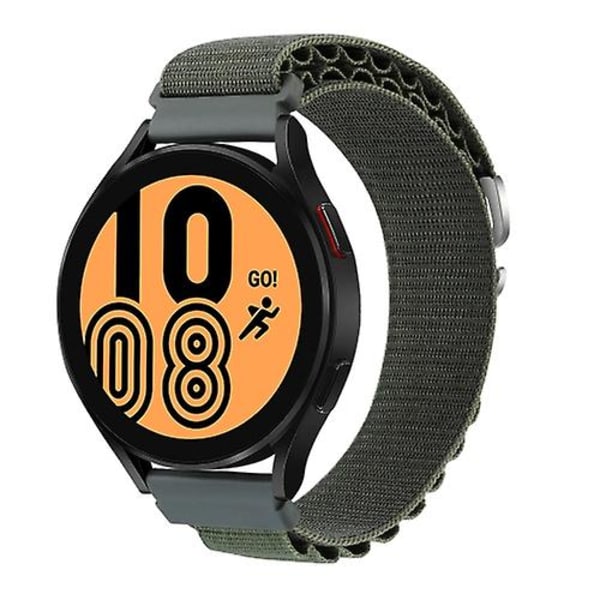 För Garmin Forerunner 255s / Venu 2s Universal Nylon Watch Band Green