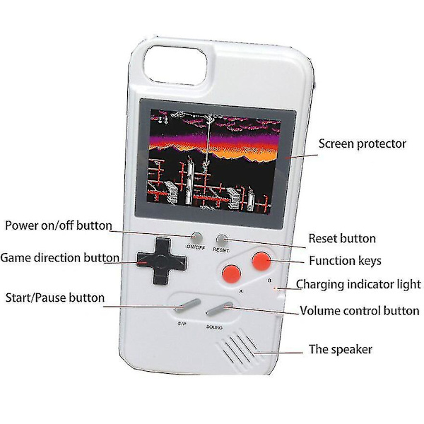 4,1 tommer stor skærm Tetris-spilkonsol Pink For iphone 11ProMAX