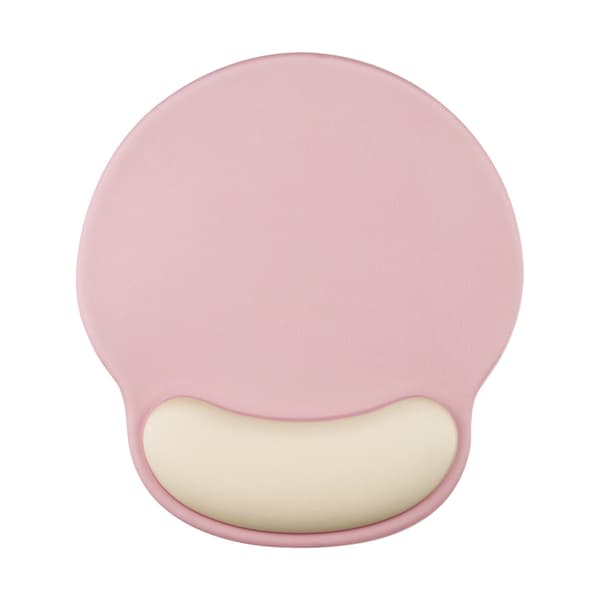 Ergonomisk musematte med gel håndleddsstøtte (rosa)