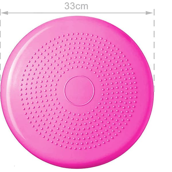 Bollstolskudde, pump 33 cm diameter, balansdyna, bollkudde Pink