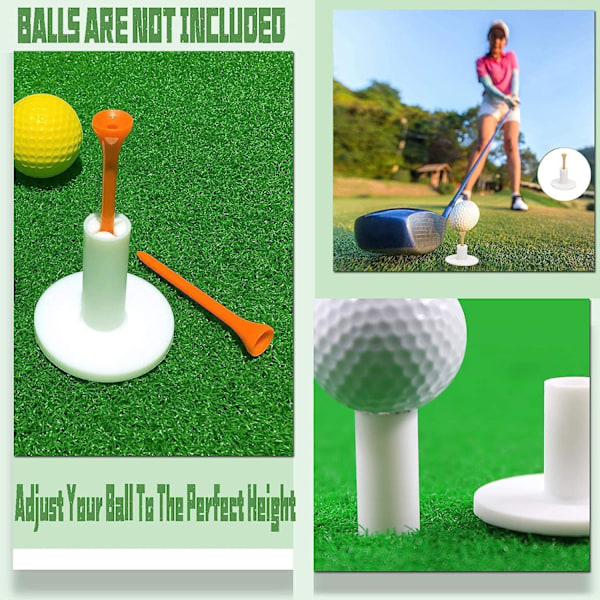 Premium Gummigolftees 5 stk., 1,5’’ & 2,0’’