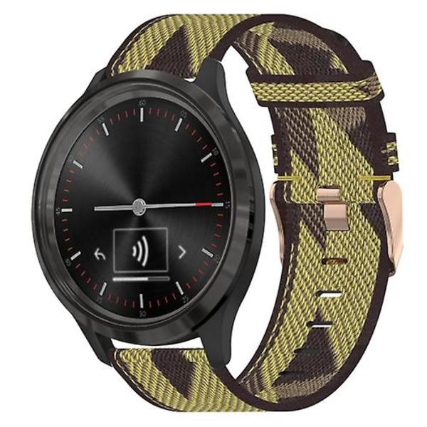 Garmin Vivomove 3 20 mm: nylon watch ranneke Yellow