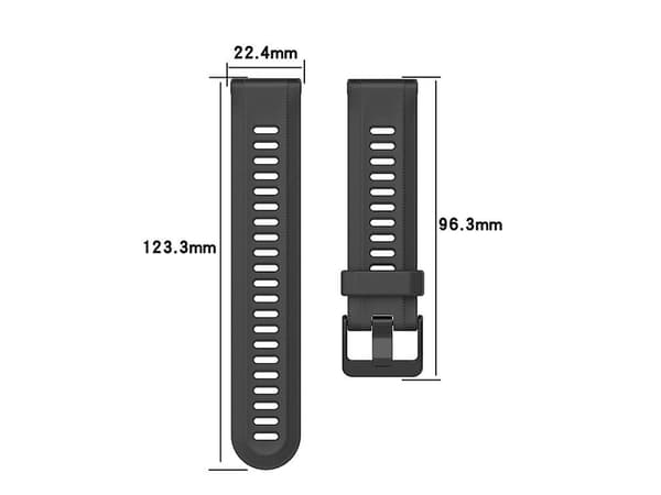 Rem til Garmin Instinct 22Mm Ensfarvet Silikone Urrem Lime