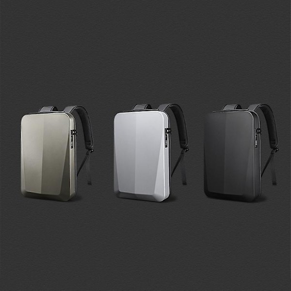 Bange Bg-22201 Business Hard Shell Datorväska Herr Ryggsäck Vattentät Bagage Titanium