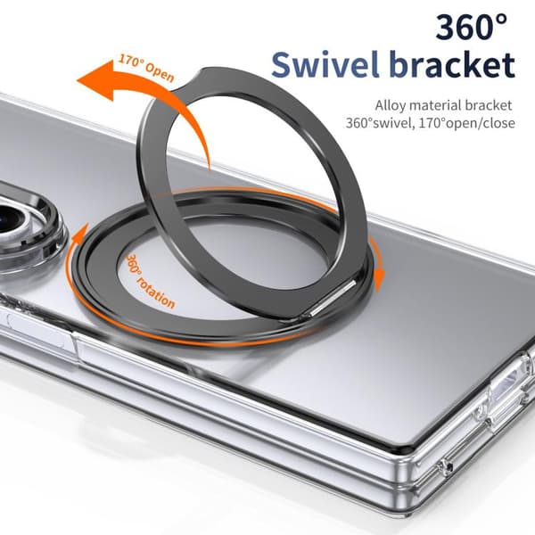 Etui til Samsung Galaxy Z Fold 7 360° roterende beslag, blå