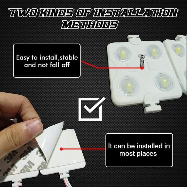 12V 80-LED Indvendig Lyskit til Varevogn, Lastbil, Campingvogn, Caravan og Mere