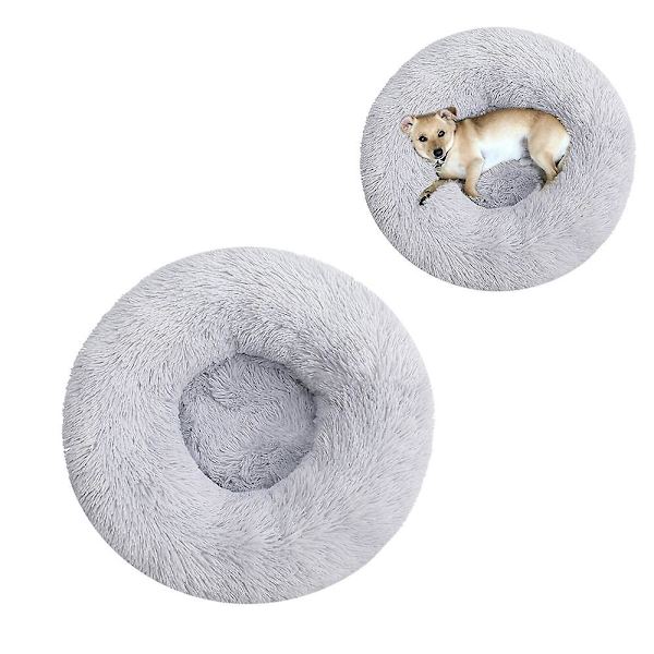 Lugnande hundsäng Donut kattsäng Anti-ångest hundsäng 60cm B