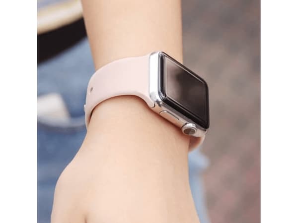 Glat silikone rem til Huawei Strap 6 - Pink