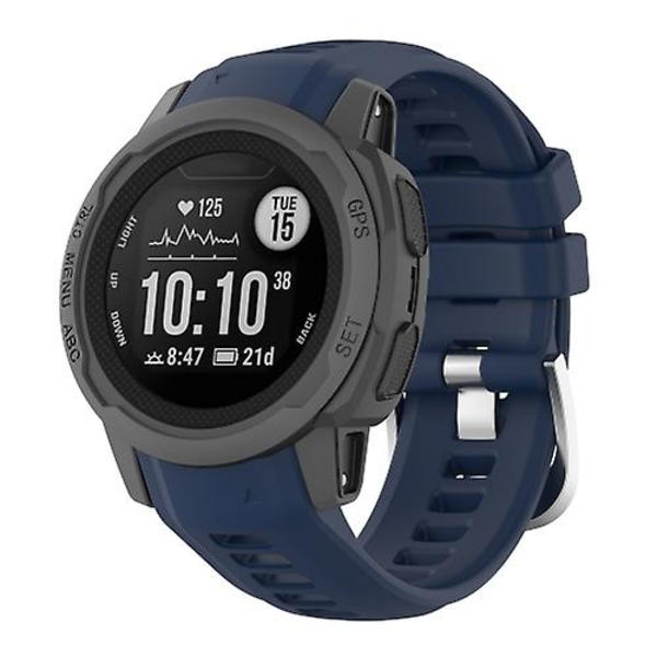 Garmin Instinct 2s silikonista ruostumattomasta teräksestä watch Navy Blue