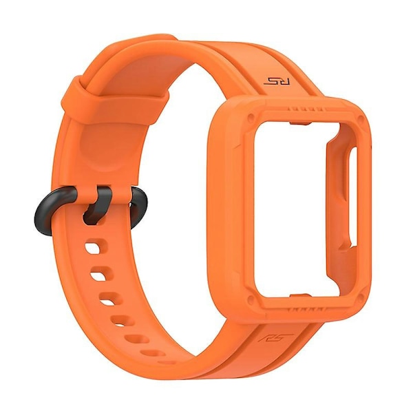 Til Xiaomi Redmi Watchmi Watch 2/Mi Watch Lite/Mi Watch Lite 2 Watch Strap Håndled med Watch Cas Orange