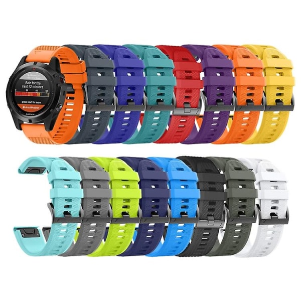 För Garmin Fenix ​​5s Plus 20 mm watch Black