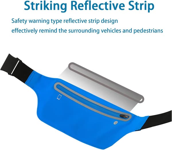 Slank løpebelte - Ultralett trening med refleksstripe