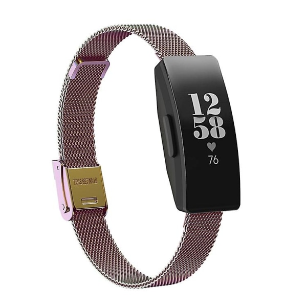 Til Fitbit Ace 3 / Inspire 2 Double Insurance Buckle Milanese Watch Band Colorful