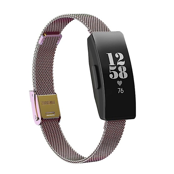Til Fitbit Inspire / Inspire Hr / Ace 2 Double Insurance Buckle Milanese Watch Band Colorful