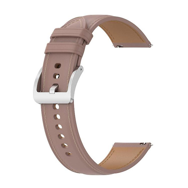 Til Garmin Move 3 præget ægte læderurrem Pink