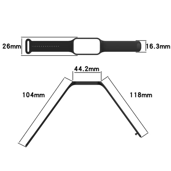 Silikonerem til Xiaomi Band 8 Active/Redmi Band 2 Smartwatch (Blå)