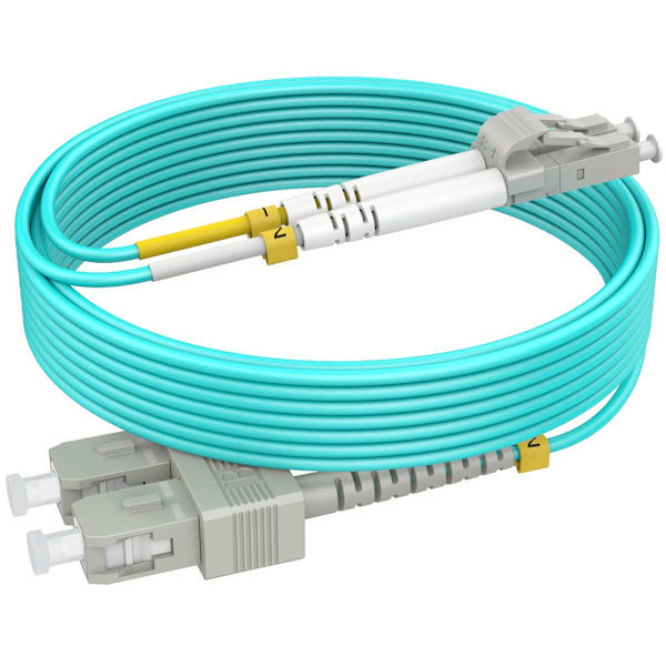 1M (3Ft) SC LC OM3 Fiber Patchkablar Mmf Multimode
