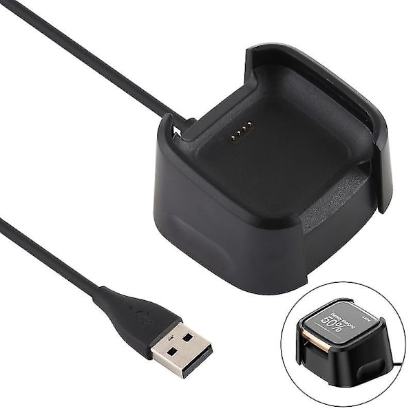 Lader for Fitbit Versa 2 ladestasjon lader