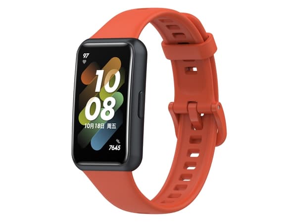 Silikon Smartwatch Rem for Huawei Strap 7 (Mist Orange Red)