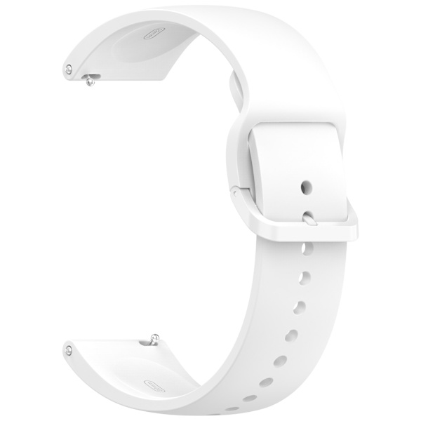 Stropp for Redmi Watch 5 Lite, ensfarget silikonstropp (hvit)