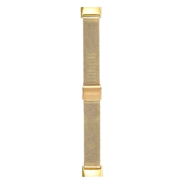 Til Fitbit Charge 5 Milan Steel Double Buckles Strap Watch Band Gold