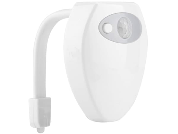 Mini Toiletbækken Lys med Bevægelsessensor Gløder Inde i Skålen USB Opladning Induktion Natlys Toilet Tilbehør