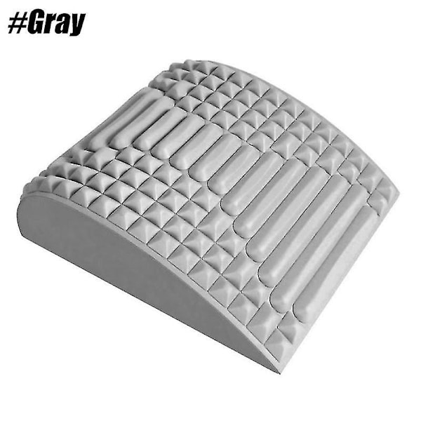 Niska- ja selän venytyslaite Eck Lumbar Support Massager Niskalle, vyötärölle, selälle, iskiakselle, välilevytyrän kivunlievitykseen hieronta rentoutus Grey