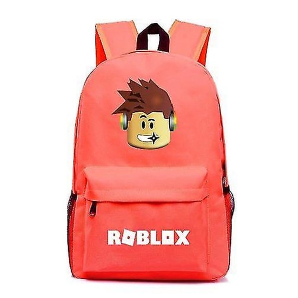 Roblox-reppu Roblox-räätälöity koululaukku Unisex Orange