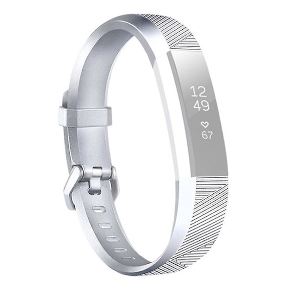 För Fitbit Alta / Alta Hr watch i metall i watch Silver
