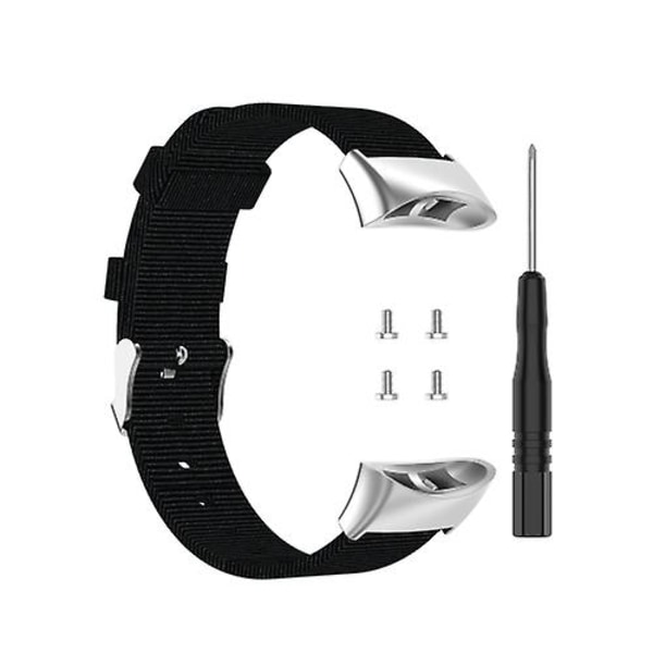Til Garmin Forerunner 45 / 45s / Swim 2 Universal Nylon Canvas Watch Band Black