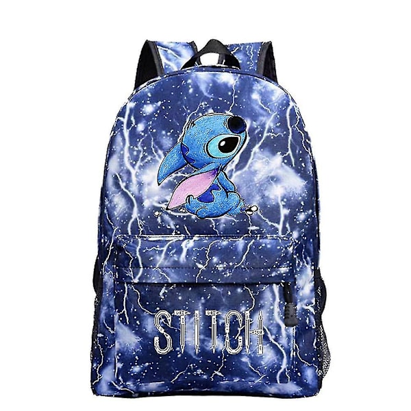 Lilo & Stitch Ryggsekk Skoleveske Studenter Ryggsekk Barn Gutter Jenter Reiseveske Gave D