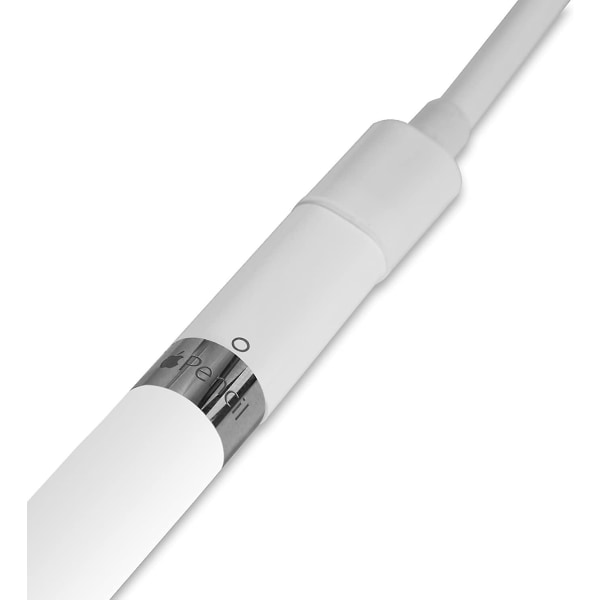 Apple Pencil Adapter Opladerkabel Kompatibel med Apple Pencil Og Ipad Pro Pakke med 2 - Hvid