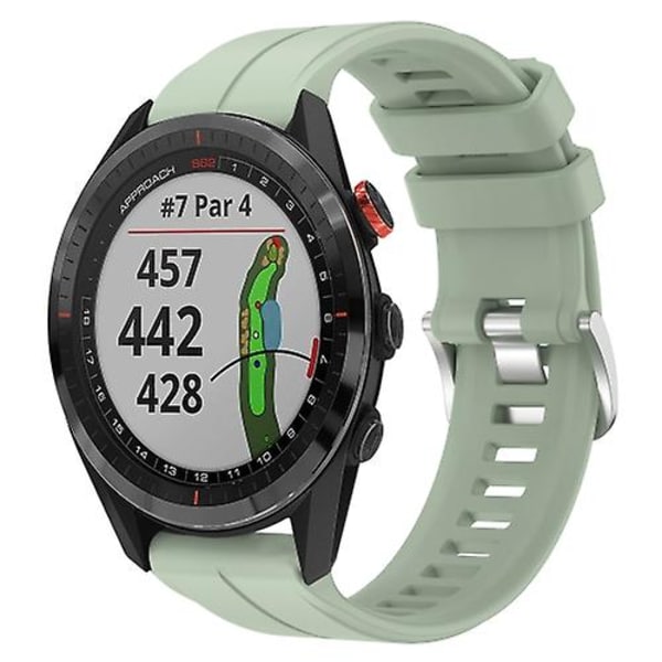 För Garmin Approach S62 22mm silikon watch Peppermint Green