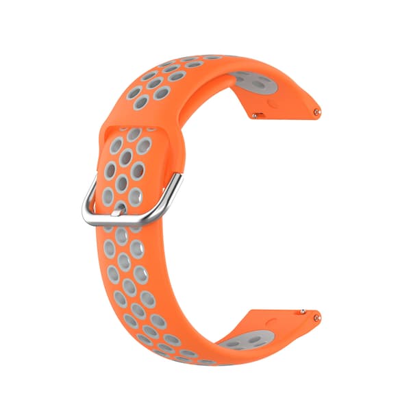 Armband för Xiaomi Redmi Watch 5 Active/watch 5 Lite 22mm Tvåfärgat Andningsbart silikonarmband (orange grå)