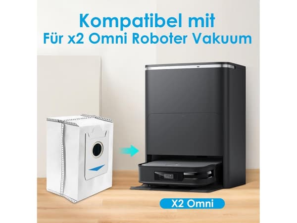 Støvsugerposer til Ecovacs Deebot X2 Omni - 6-pak