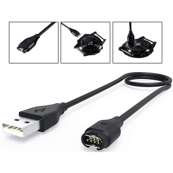 USB-dataladekabel for Garmin Vivoactive 3 Smart Watch-lader