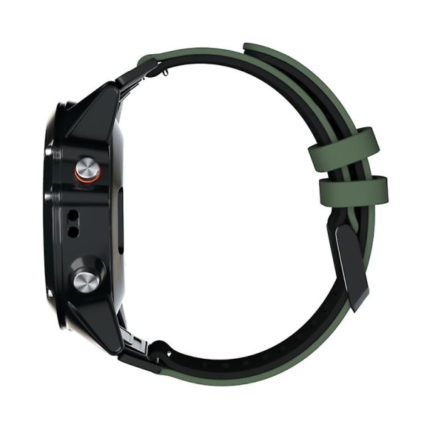 For Garmin Fenix ​​6x tofarget silikon klokkerem Army Green Black